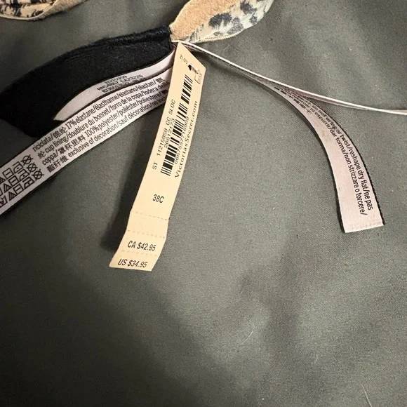 Victoria's Secret Tan and Black Animal Print Bra - Picture 3 of 4